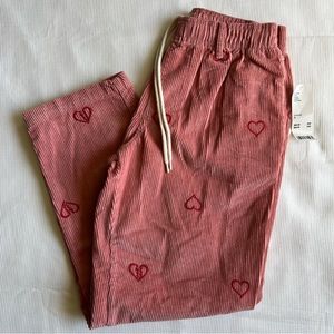 Urban Outfitters Men’s Corduroy Heart Embroidered Pants